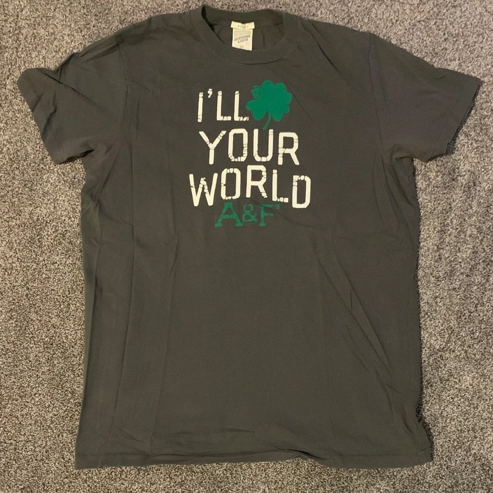 Abercrombie & Fitch Dark Gray Muscle Tee - Picture 1 of 3